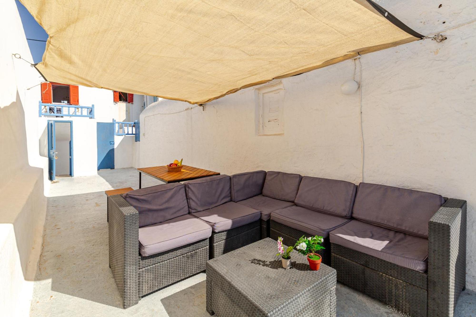 Elenitas Town House With Veranda And Sea View Mykonos Town エクステリア 写真